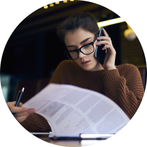 lady calling on phone