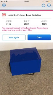 Ryanair bag scanner sale