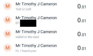 Good Samaritan finds man's wallet... and gets in touch with him via four 1p bank transfers