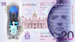 Bank of Scotland unveils new £20 note