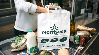 Morrisons trials replacing plastic 'bags for life' with paper bags