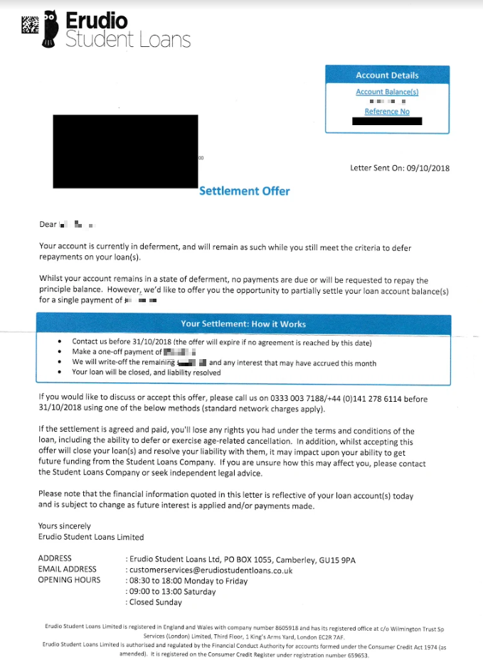 Second Mortgage Settlement Offer Letter Sample from www.moneysavingexpert.com