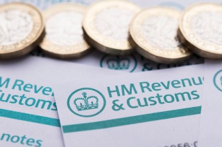 LONDON, UK - Jan 24th 2019: HMRC Her Majesty's Revenue and Customs tax paperwork