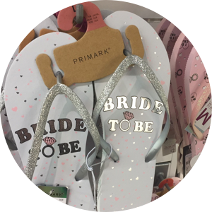 bride flip flops primark