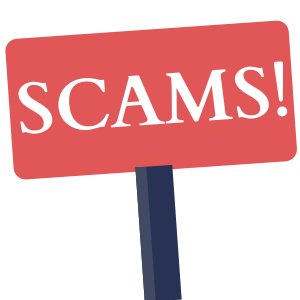 scams signpost