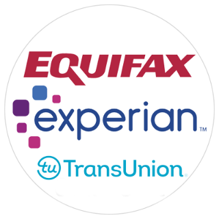 Equifax, Experian, TransUnion.