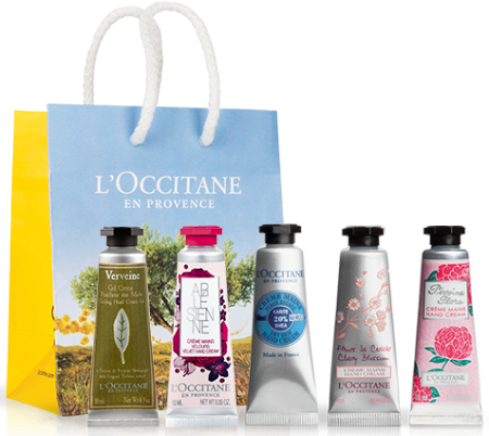 5 for £5 L'Occitane hand creams