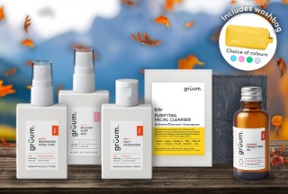 Blagged. Grüum five-piece skincare set for £14 delivered