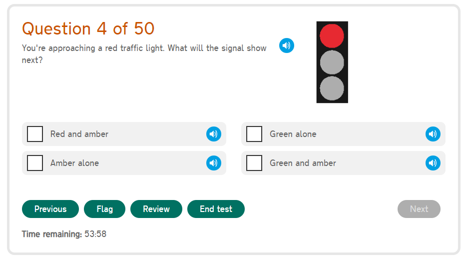 Theory car test practice