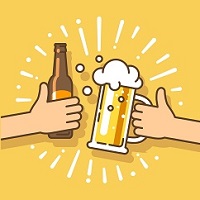 Free alcoholic drink for you and a friend