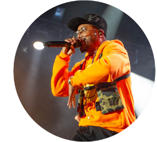 Will.i.am of Black Eyed Peas Will.i.am of Black Eyed Peas singing onstage.