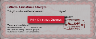 Download our free Christmas gift cheque PDF