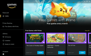 Amazon's Prime Gaming webpage
