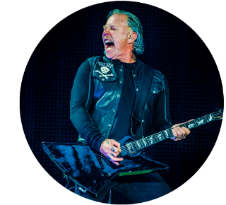 James Hetfield of Metallica James Hetfield of Metallica