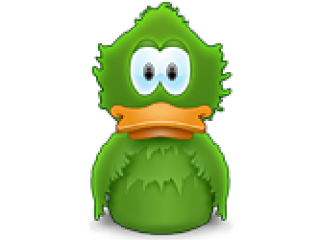 Adium logo, which is a graphic of a green cartoon duck with a yellow bill.