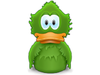 Adium logo Adium logo, which is a graphic of a green cartoon duck with a yellow bill.