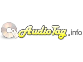 Audiotag logo Audiotag logo, which is an icon of a CD with a white label on it, next to 'Audiotag' in yellow and '.info' in grey.
