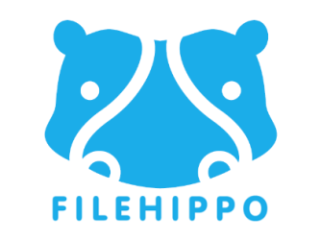 FileHippo logo, which is the outline of a hippo's head in light blue on a white background.