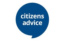 The logo of Citizens Advice, a debt and consumer advice service