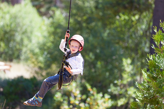 boy at adventure park boy at adventure park