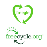 Hundreds of top-quality goodies are available daily for free on websites like Freecycle and Freegle.