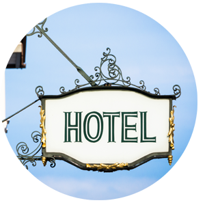 hotel sign