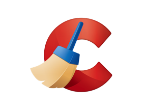 CCleaner logo, which is a red 'C' with a brush on top.