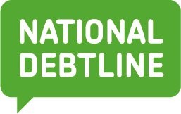 The logo of National Debtline, which provides free debt advice