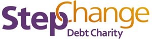 The logo of StepChange, a debt charity