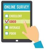 Online survey: Excellent; Good; Average; Poor.