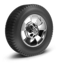 car wheel in pristine condition