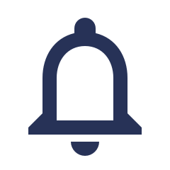 The 'Notifications' icon is in the shape of a bell