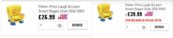 Argos chair toy