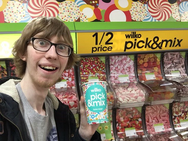 Half-price pick & mix sweets at Wilko.