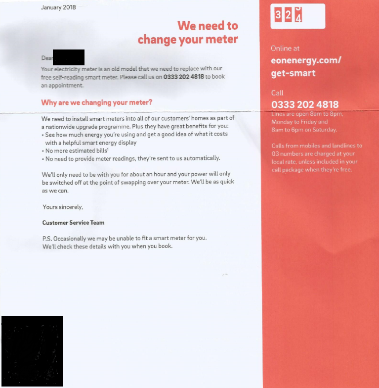 We Need To Change Your Meter E On Gives Customers The Hard Sell On Smart Meters But You Can Opt Out