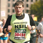Me running the London Marathon in 2009 Me running the London Marathon in 2009