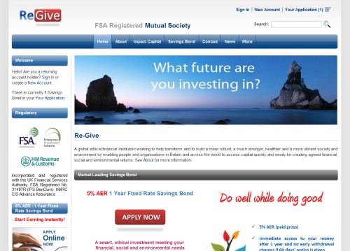 Re-Give website