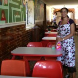 MSE Rose volunteering at a homeless centre MSE Rose volunteering at a homeless centre