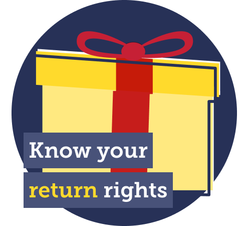 The link takes you to MSE's guide to your Christmas return rights.