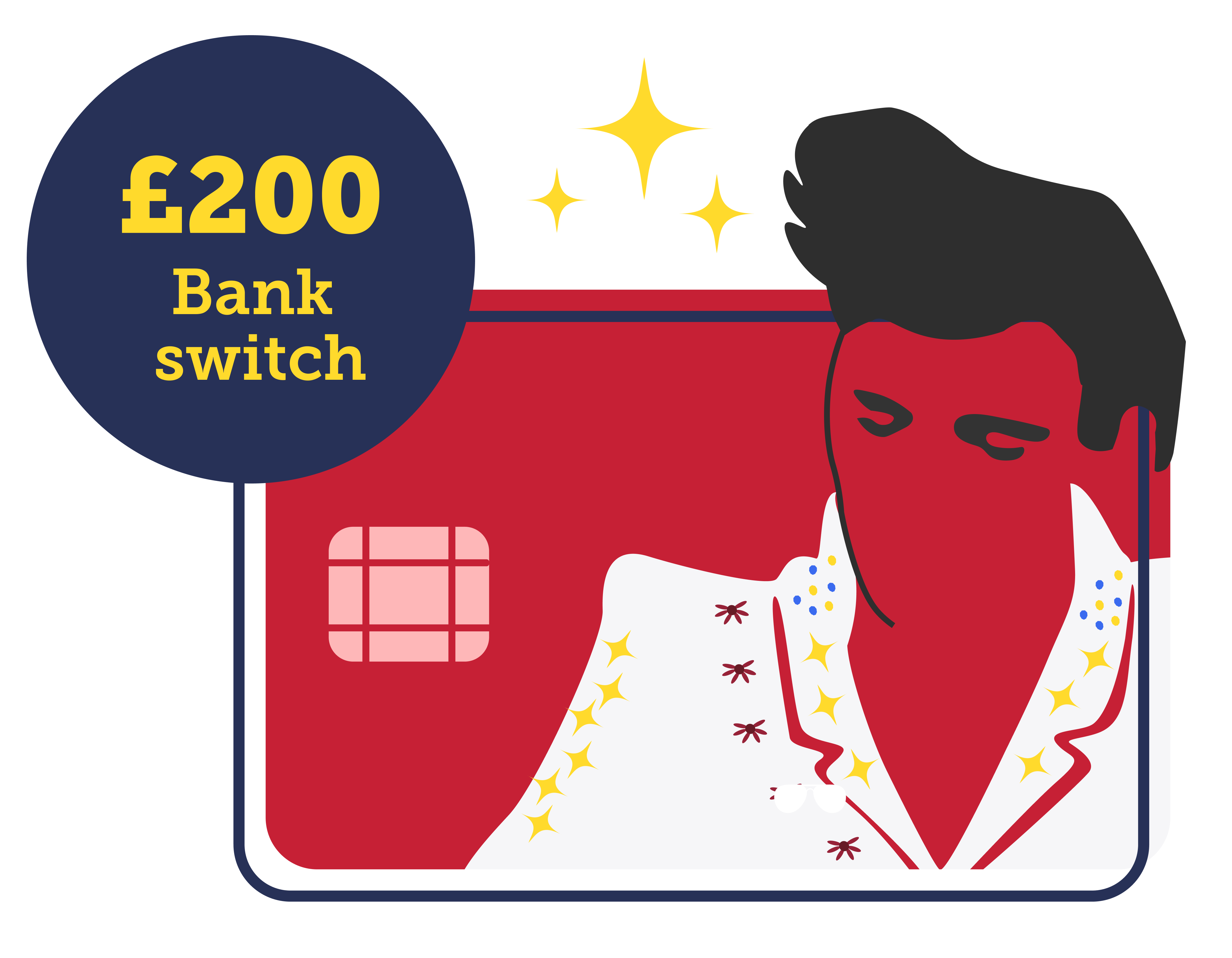 Earn £200 by switching bank. The image links to information about the top bank accounts that pay free cash for switching within our Best bank accounts guide.