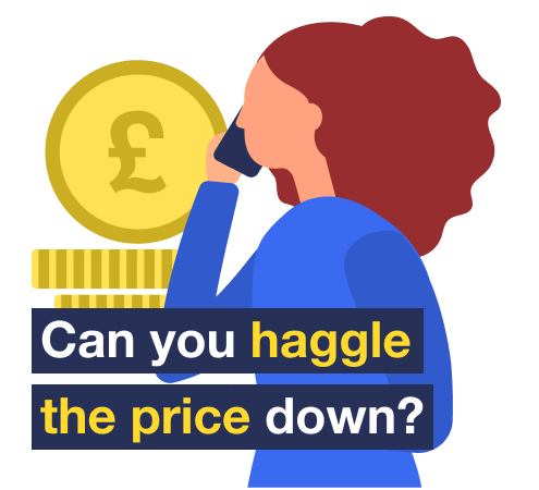 Can you haggle the price down? The image links to our Mobile phone haggling guide.