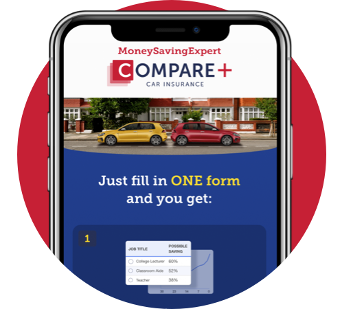 MoneySavingExpert Compare+ Car Insurance tool - just fill in one form to grab yourself some cheap car cover.