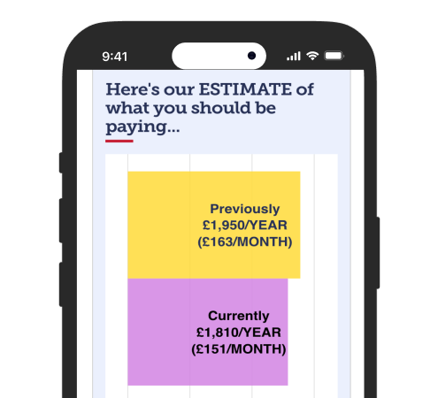 Use our 'Is your direct debit right?' calculator to check what you're paying is correct.