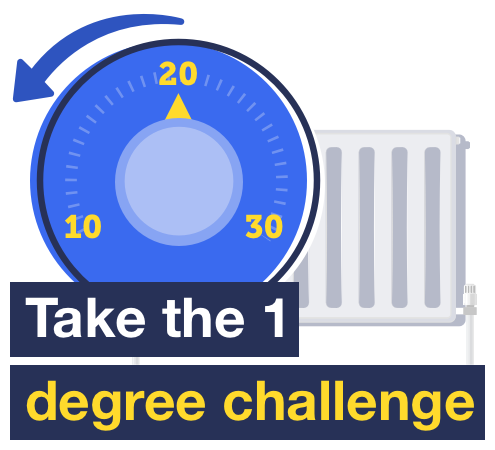 Take the one-degree challenge - find out more in our Energy-saving tips guide.