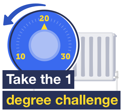 MSE's Energy savings tips guide explains the savings you can make by turning your thermostat down by one degree.