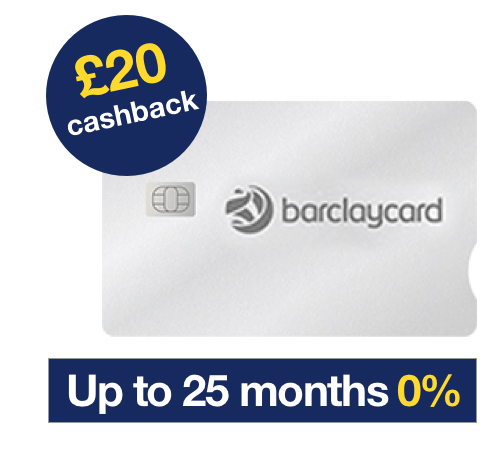 MSE's Best 0% credit cards guide, which includes the Barclaycard up to 25 months' 0% card with £20 cashback.