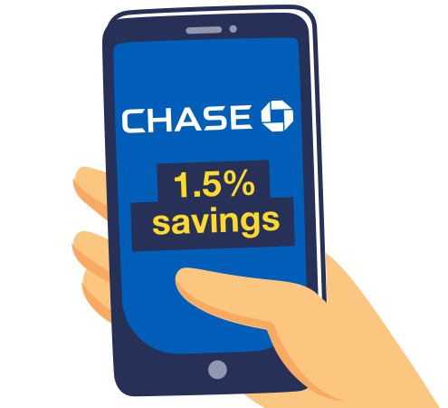 Chase's 1.5% AER variable heads the best easy-access accounts as listed in MSE's Top savings accounts guide