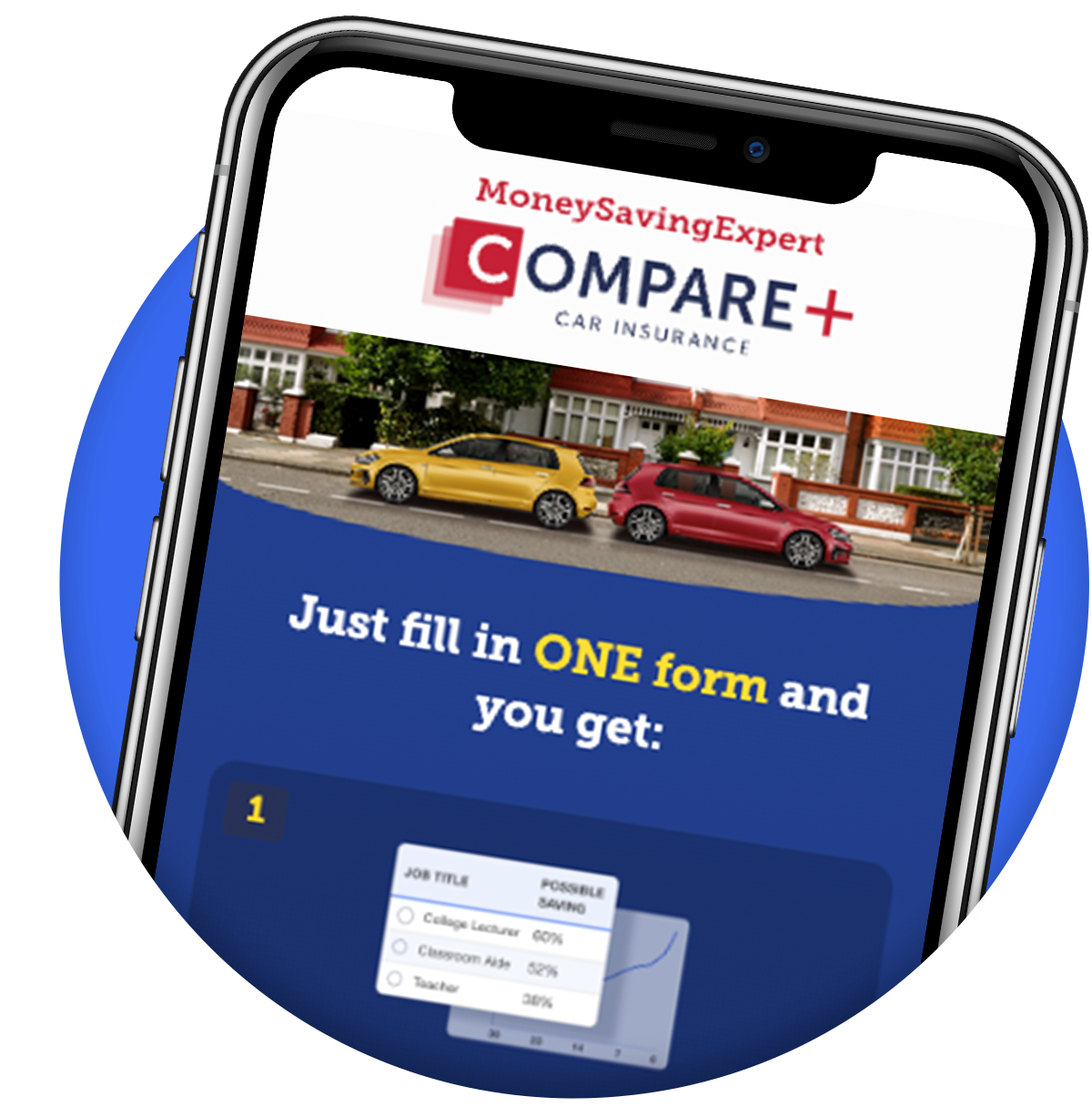 MoneySavingExpert's Compare+ Car Insurance tool.