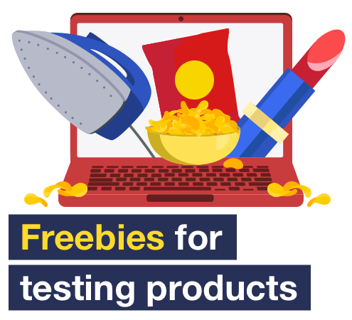 MSE's Freebies for testing products guide.
