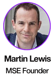 MoneySavingExpert.com founder Martin Lewis - linking to his biography page on MoneySavingExpert.com.